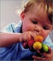 Mobile Preview: Babygreifling Gummiturn mit Ring
