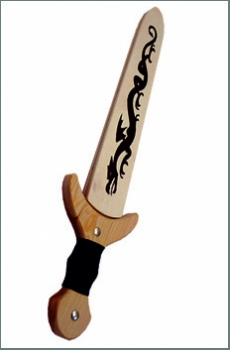 Tattoo-Schwert mit heller Scheide 47cm