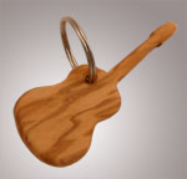 Schlüsselanhänger klassische -Gitarre - Olivenholz
