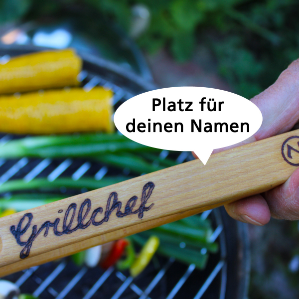 Grillzange mit Namen