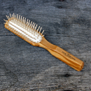 längliche Haarbürste 205mm Olivenholz mit Ahornstiften